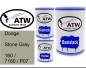 Preview: Dodge, Stone Gray, 160 / 7160 / P07: 500ml Lackdose + 500ml Klarlack + 250ml Härter - Set, von ATW Autoteile West.